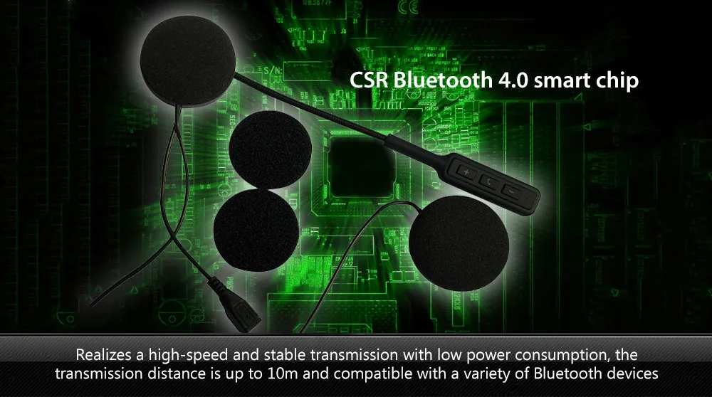 Мотоциклетный шлем микрофон динамик аксессуар для гарнитуры Bluetooth 4,0+ EDR домофон HiFi наушники Беспроводная Музыка