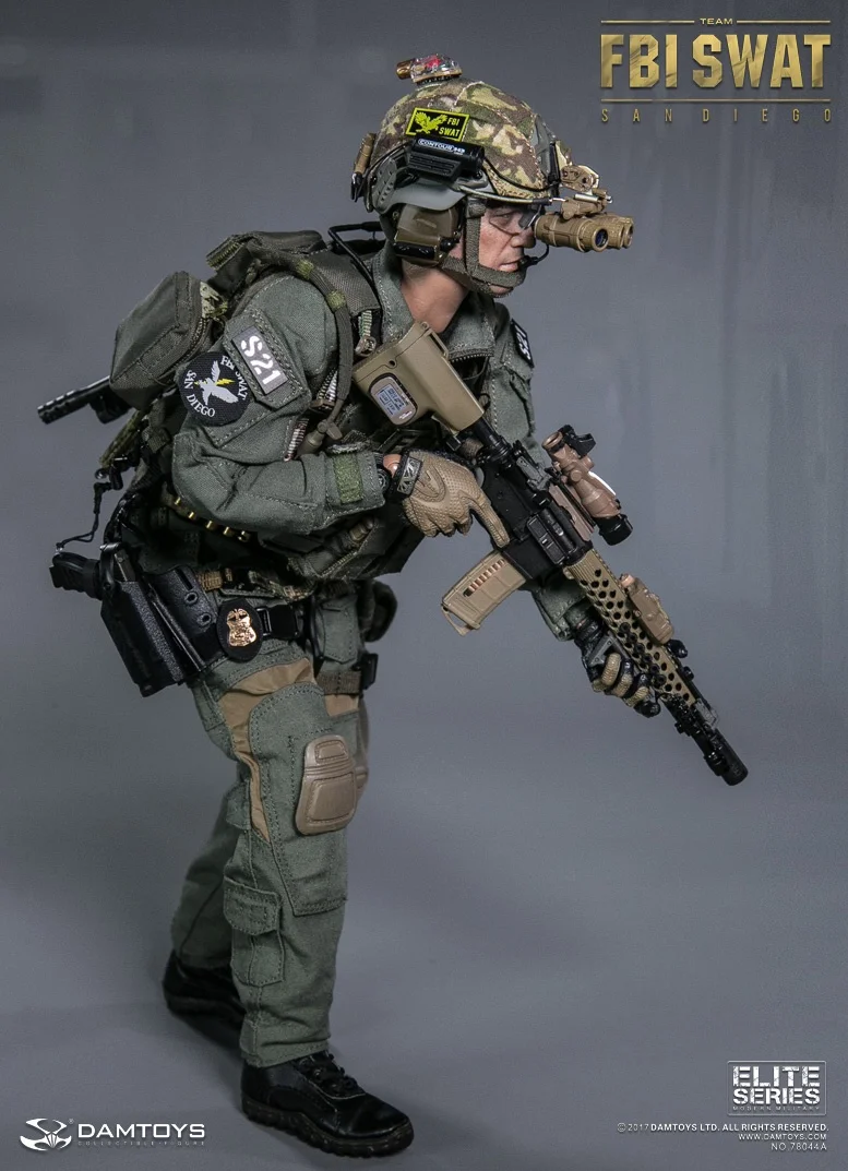 Плотина DAMTOYS 78044A/B 1/6 США FBI SWAT Коллекция фигурка для фанатов подарок на праздник