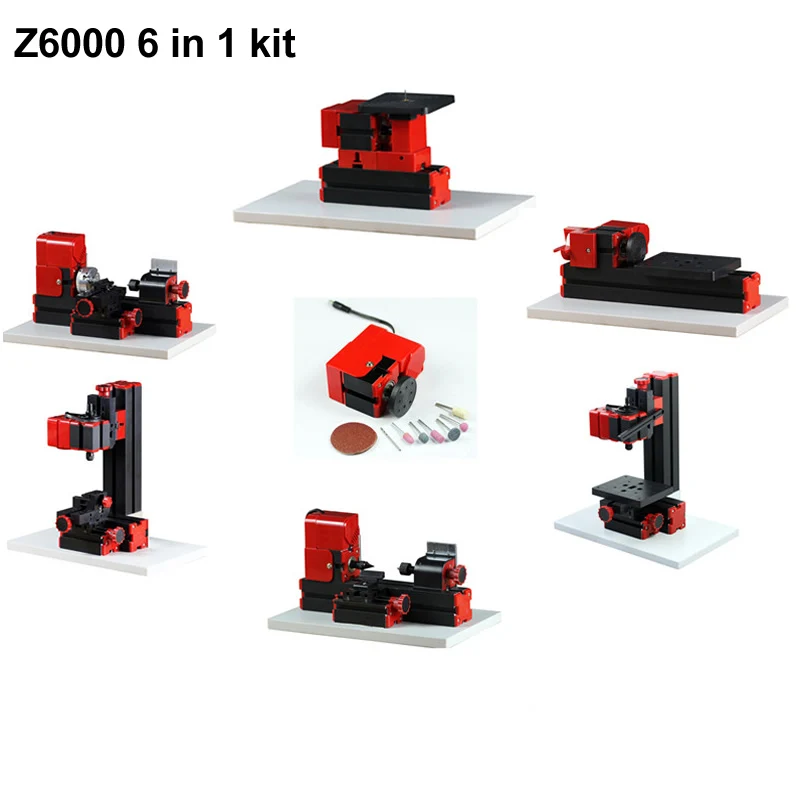 

6 in 1 Mini Lathe Kit Z6000 24W Basic Mini lathe machine,24W 20,000r/min, BEST Gift for children education