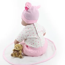 Lifelike Realistic Baby Doll Adora Reborn Girl Silicone Dummy 22-Inch Kids Pretend Mommy Toy Gift