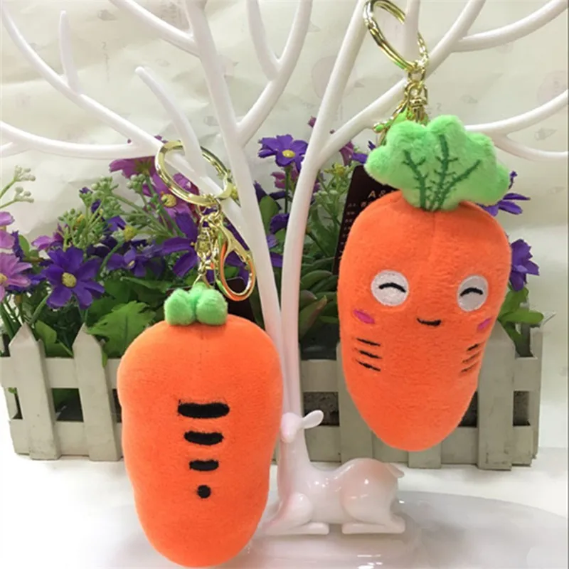 10cm Creative Carrot Keychain Soft Radish Plush Scented Doll Couple Gift |