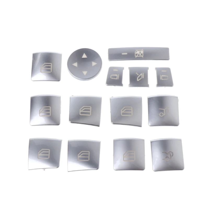  Car Window Glass Lift Button Sticker For Mercedes Benz A B C E GLA CLA GLK GL ML GLE Class