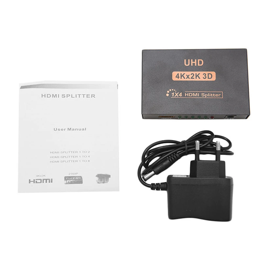 Ultra HD 4K HDMI Splitter 1X4 Port 3D 1080P 4K2K Video HDMI Switch Switcher HDMI 1 Input 4 Output HUB Repeater For HDTV DVD PS3 (9)