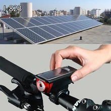 Bike Light Solar Powered USB Rechargeable LED horn Bicycle Light Waterproof 2000 mAh Warning Lamp Night