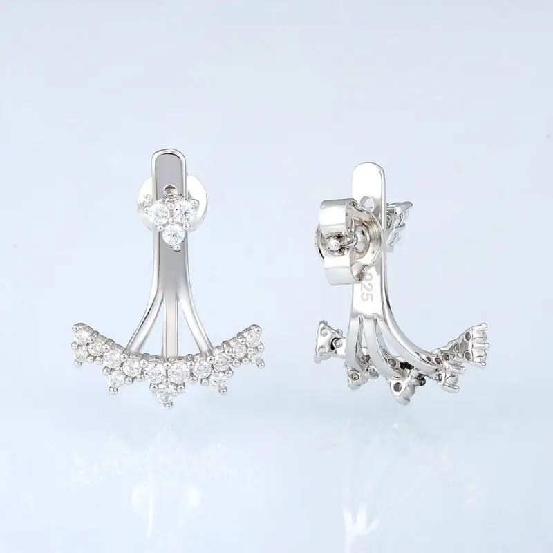 E308735WCZSL925-SV3-Silver Earrings