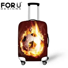 FORUDESIGNS аксессуары для путешествий 3D мяч принты водонепроницаемый пылезащитный дождевик для 18-30 дюймов багажник Чехол Эластичный чехол для чемодана