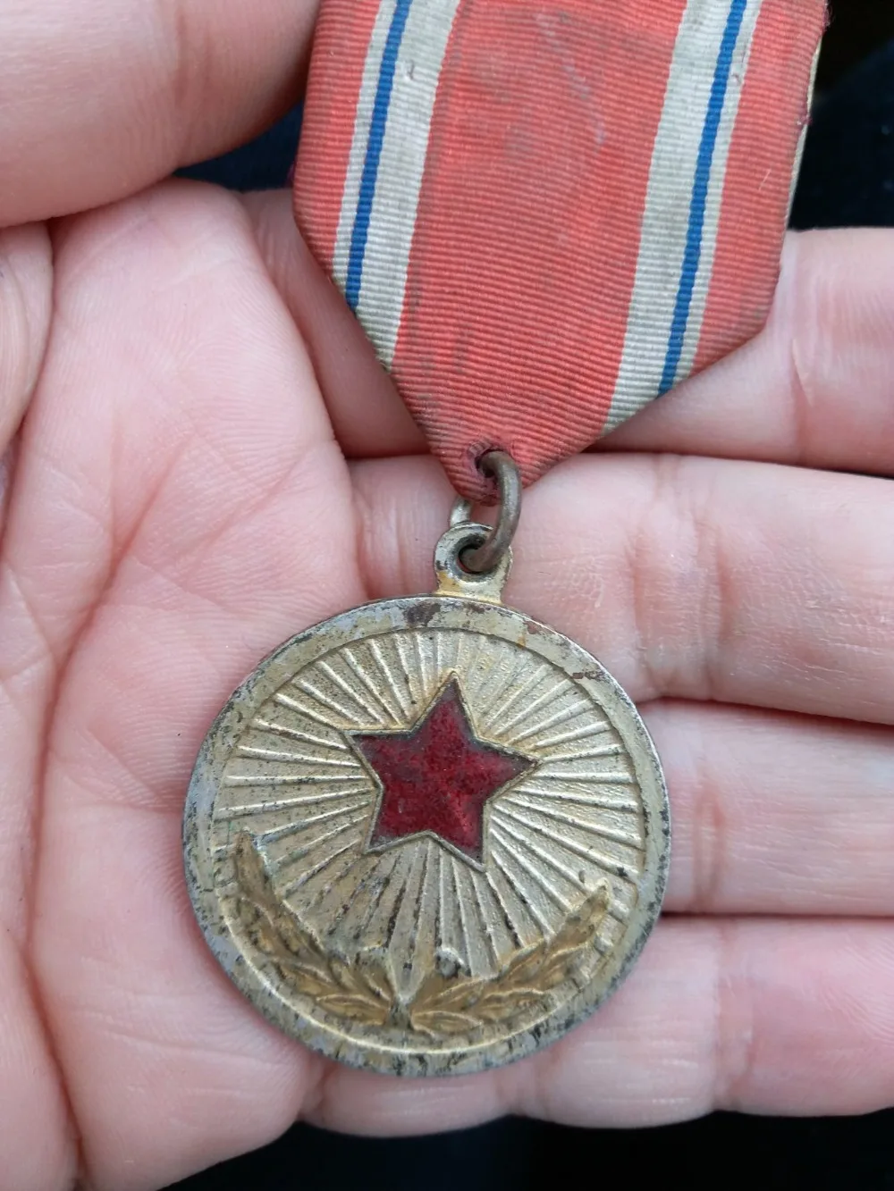 

Original Medal For Merits DPRK North Korea Pin Badge