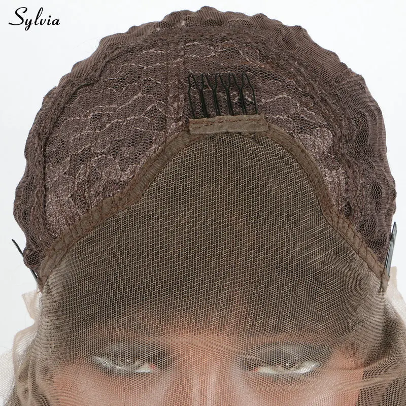 Sylvia 2x Twist Braids Wig Black Ombre Brown 2 Tone Synthetic Lace