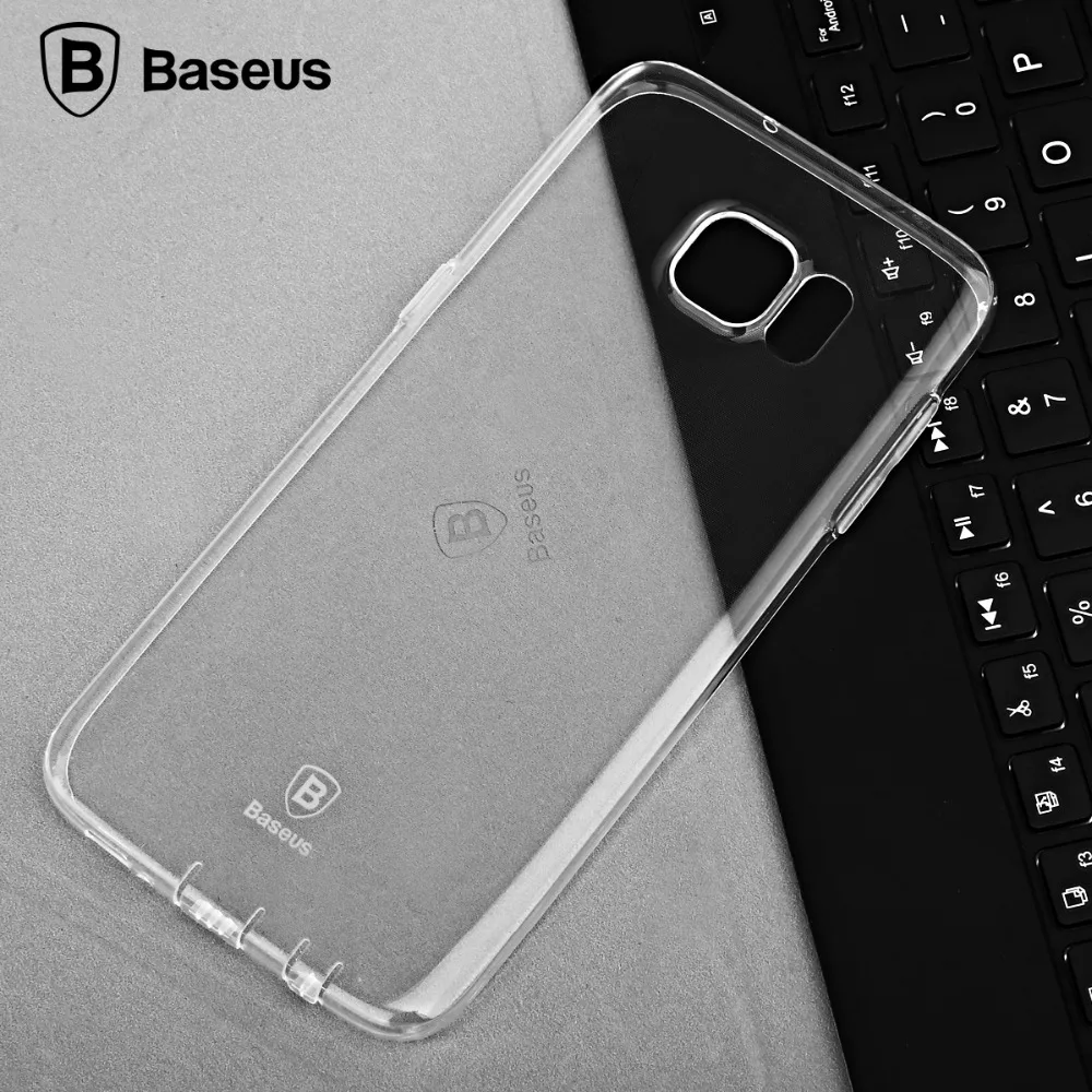Baseus Silicone Case For Samsung Galaxy S7 / S7 Edge Simple Air Series Transparent Soft TPU Coque Cover For S7 / S7 Edge