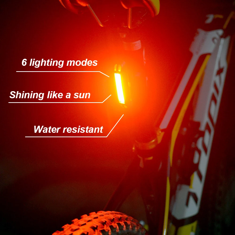 Tanie ZTTO wodoodporna MTB Moutain szosowe rowerów jazda na rowerze przednie tylne USB akumulator bezpieczne 30 LED 100 lumenów światła Taillight WR01