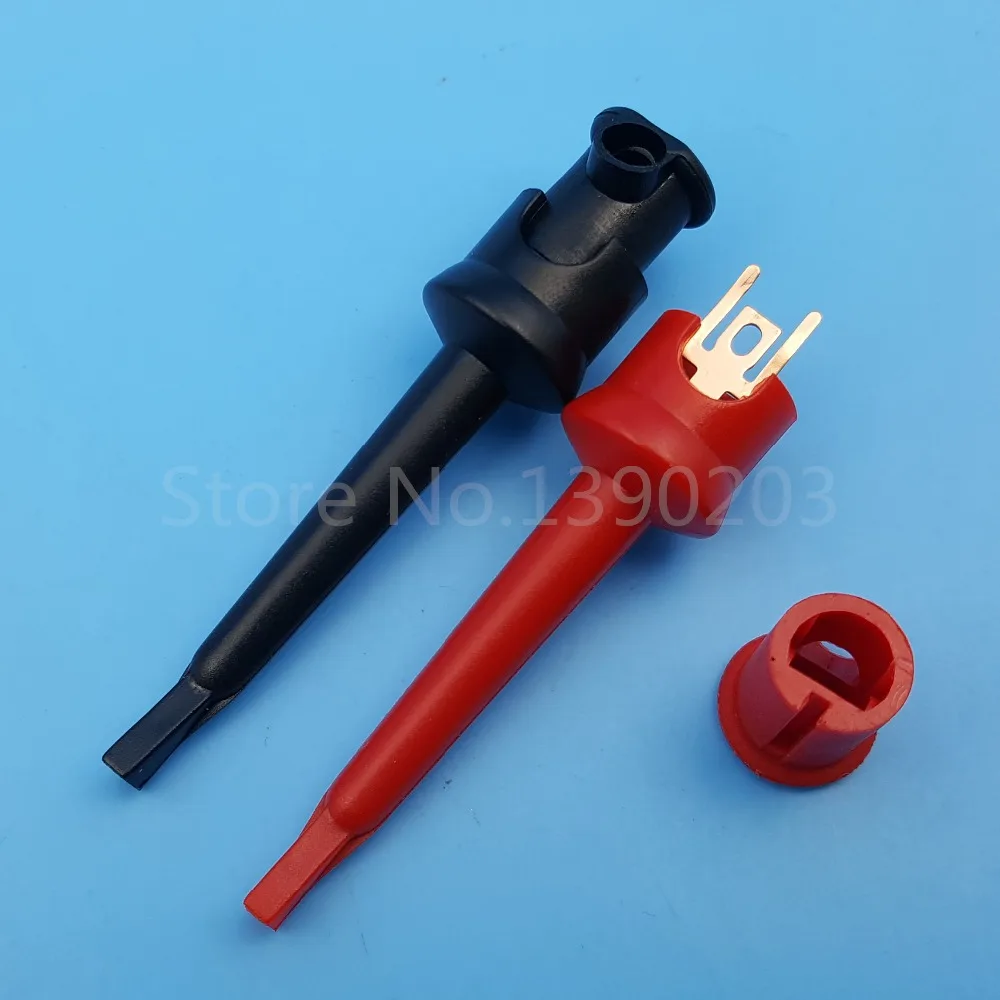 10Pcs 55mm Test Hook Clip Multimeter Test Accessories Probe Wire Solder Type
