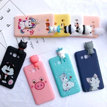 J3 J5 J7 3D чехол на samsung Galaxy J5 чехол Etui кавайный проект "Медвежонок" Единорог "силиконовый чехол для принципиально samsung J3 J5 J7 чехол