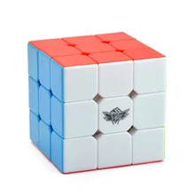 Магический куб 3x3x3 быстрый ультра-Гладкий кубар-Рубик на скорость детские игрушки подарок соревнование твист куб 56 мм 6 цветов Stickerless Cyclone Boys ABS