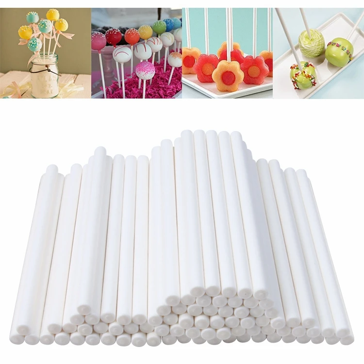 Solid Paper Lollipop Sticks 7CM 100pcs/bag for Making Lollypop Lollipop