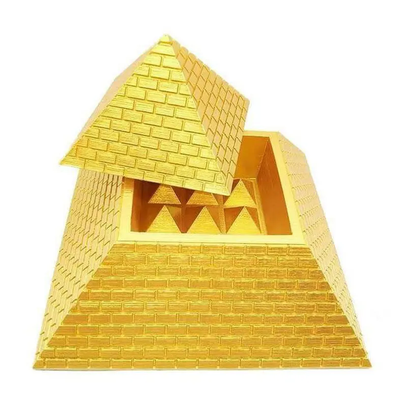 Energy Pyramid Generator Ancient Egyptian Feng Shui Decoration Town House Model Deep Sea Ore Gold High Precision Hunting Ruler