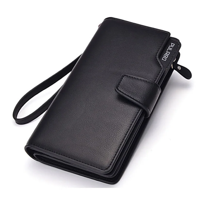  Mens hasp wallet zipper pocket male clutch multifunction high quality  pu wallets long cellphone bag big capacity 