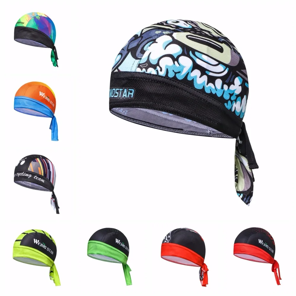 2018 Bike Hat Flexible Cycling Helmet Cap Men Bicycle bandana pirates