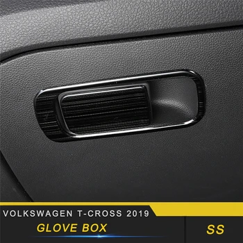 

For Volkswagen T-CROSS 2019 Car Styling Glove Storage Box Handle Cover Trim Frame Sticker Interior Accessories