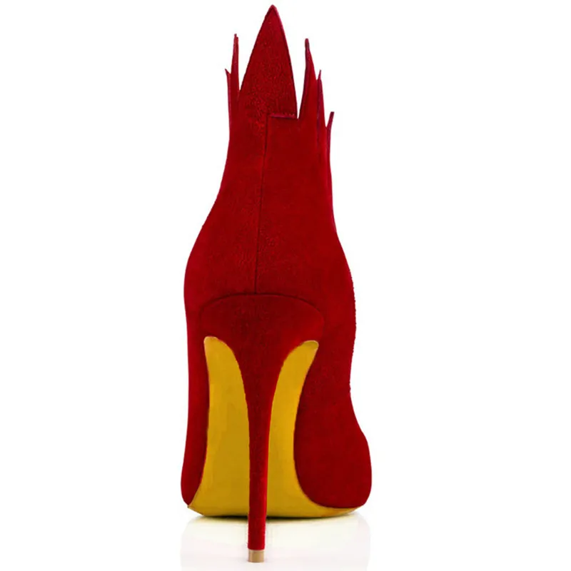 MStacchi Spring Red Fire Design Fashion Woman Pumps Flock Shallow Pointed Toe 12cm Super High Heels Shoes Wedding Party Women MStacchi Spring Red Fire Design Fashion Woman Pumps Flock Shallow Pointed Toe 12cm Super High Heels Shoes Wedding Party Women