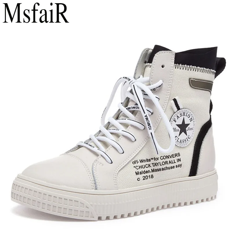 

MSFAIR Super Light Skateboarding Shoes Outdoor Athletic Sport Shoes For Women Flat With Cow Leather Woman Brand Womens Sneakers