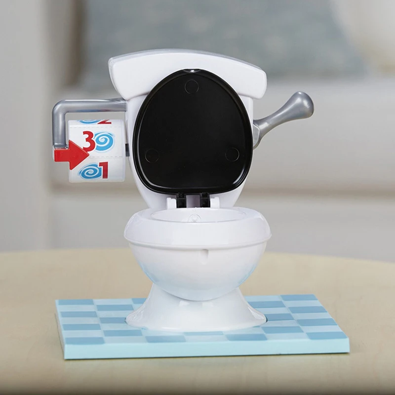 Забавная игра в туалет Challeng! С камерой Slow Mo Flush! Большой слайм игрушки для снятия