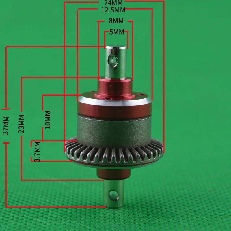 1 комплект 1/12 металлический дифференциальный комплект для сборки deseret Falcon, обновленные передние/задние дифференциальные шестерни для FY 03 RC автомобилей OP запчасти