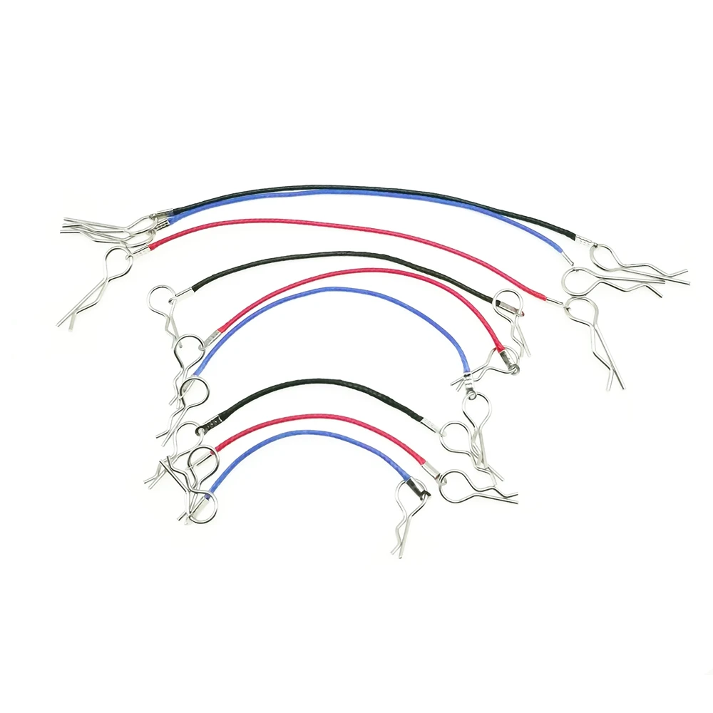

2PCS RC 1:10 Body Clips With Short Quick Release Wire for 1/10 RC Crawlers Parts