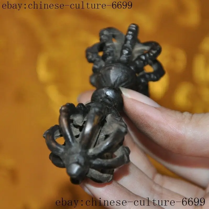 4 &quotСтарый тибетский буддизм Бронзовая Phurpa Dorje Pestle Vajra Talismans FaQi|Статуи и