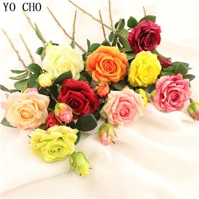 YO CHO DIY подарок на день Святого Валентина Искусственный цветок розы вечерние украшения на День Матери Выпускной свадебный цветок аксессуары для домашнего декора