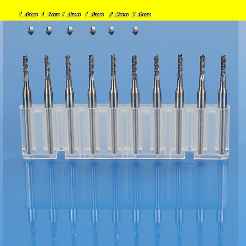 New high quality tungsten steel PCB milling cutter 10pcs/set Engraving