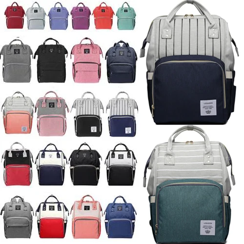 Lequeen Fashion Baby Bag Stroller Diaper Bag Waterproof Baby Bags For Mom Backpack For Mom and Daddy diapers 2