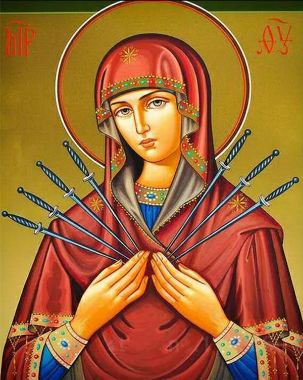 5D Diamond Painting Religion diy Diamond Mosaic Icon of Saint Maria