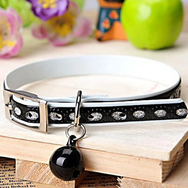 New Pet Prodcuts Cute Cat Collars with Bell for Cats Small Dog Necklace Collar Jewelry Puppy Cat