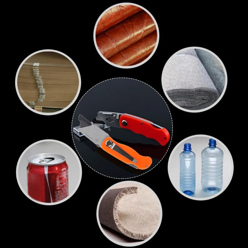 

5Pcs Folding Trapezoid Cutting Blade Art Carpet Cutter Replaceable Utility Knife