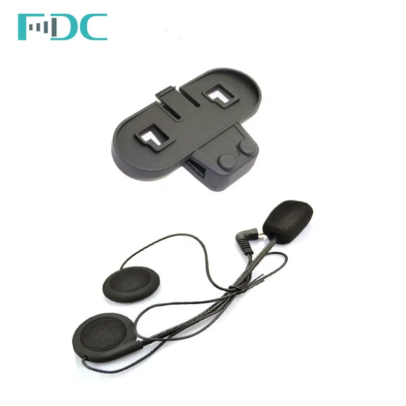 

Brand FDC Hard Cable Mic Headphone Headset+Clip For T-COMVB Interphone Intercom