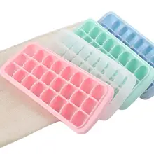 24 отделения Силиконовый Лоток Для Льда пылезащитный чехол для дома желе пудинг плесень детский дополнительный пищевой ящик