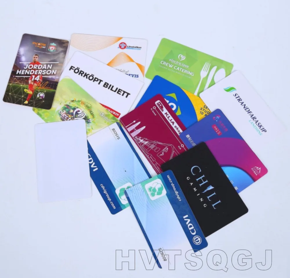

1000pcs/lot Custom Design NFC PVC RFID contact IC printed smart card