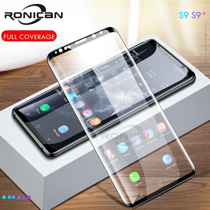 

6D Full Cover Anti-knock Glass on the For Samsung Galaxy S9 S8 Plus Screen Protector Tempered Glass For Samsung Note 9 8 Glass
