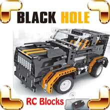 New Idea Gift 8001 Black Hole 4 CH RC Big Blocks Truck Car Model Electric Vehicle Build DIY Toys Race Cars Large Road Crash Game