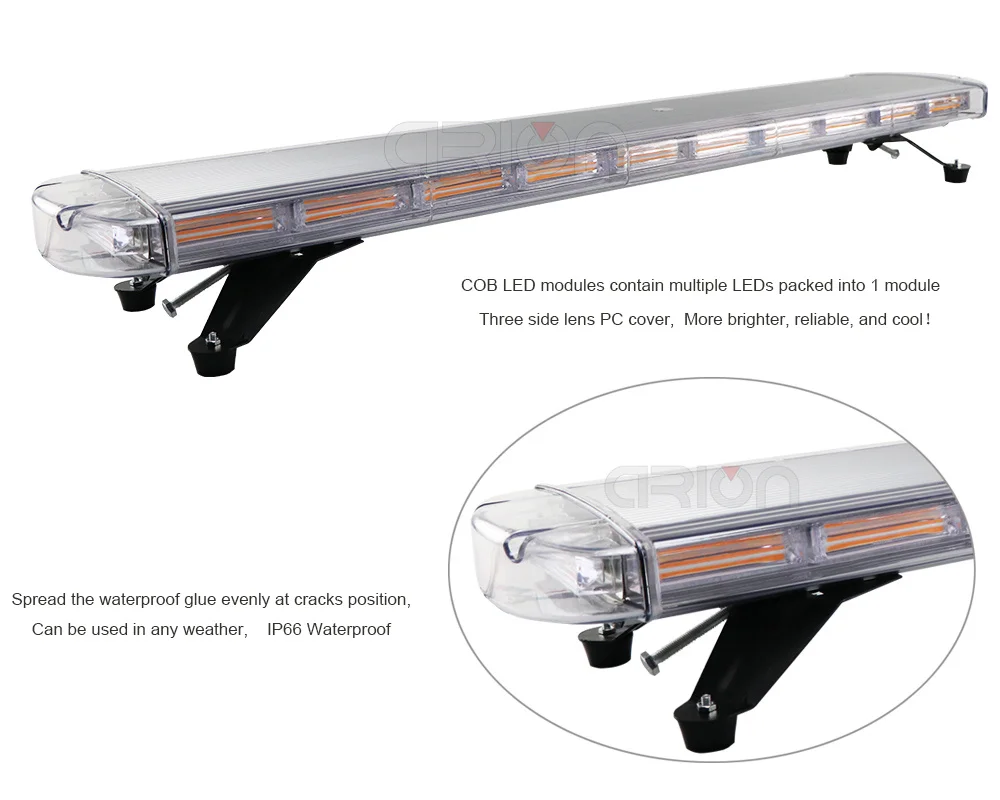 3" до 72" COB Led вспышка Предупреждение стробоскоп светильник бар автомобиль грузовик буксировочные маяки безопасности аварийный светильник бар янтарный желтый