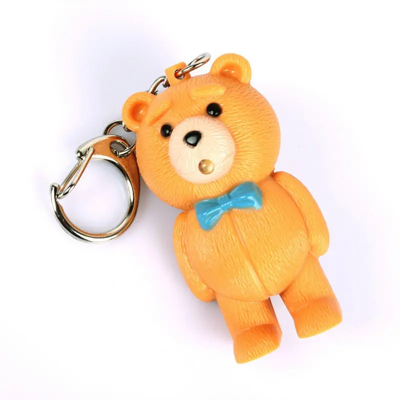 Ditai bear font b led b font sound light key chain font b flashlights b font