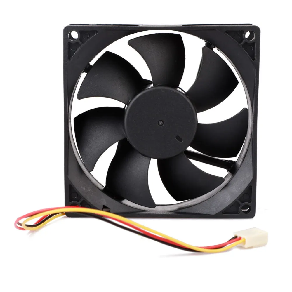 12V 3-Pin 9cm 90mm Computer Fan Portable USB Cooler Small PC CPU Cooling Computer Components Cooling Accessories Black Low Noise