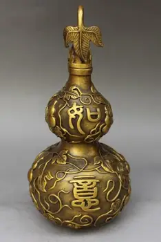 

Pure copper gourd furnishing articles household decoration antique collection