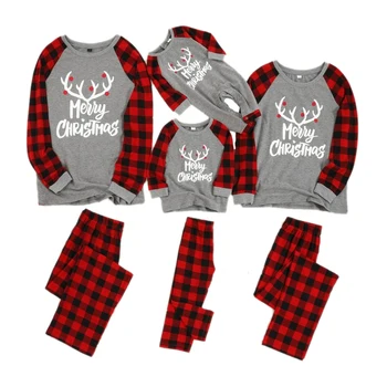 

Christmas Family Pajamas Plaid Matching Sleepwear Clothes Outfits Look Father Mother Kid & Baby Nightwear Christmas Pyjamas Sets