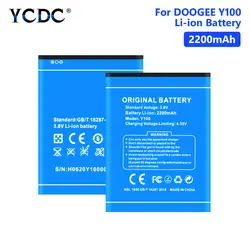 3,8 V 2200 mAh Батарея литий-полимерный батареи мобильного телефона Для DOOGEE Valencia2 Y100 Pro Y100 Замена Bateria