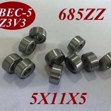 10 шт. 685Z 685ZZ 685 ZZ 685-Z 685-ZZ 5X11X5 мм 5*11*5 мм миниатюрный глубокий шаровой подшипник для NSK FAG NTN SKF KOYO машина