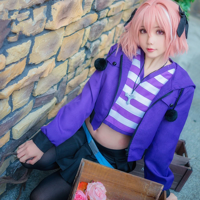 Аниме FGO Fate Grand Order Apocrypha Rider Astolfo Asutorufo униформа для косплея костюмы Спортивная
