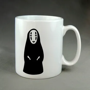 

No Face From Spirited Away My Neighbor Totoro Mugs Coffee Mugs Kitchen Drinkware Home Decal Porcelain Ceramic Tea Art Mug