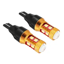 1 пара T15 3030 smd; Автомобильные светодиоды лампа W16W 700LM светодиодный 12 V 24 V Авто Резервное копирование Обратный лампа Парковка лампы Белый