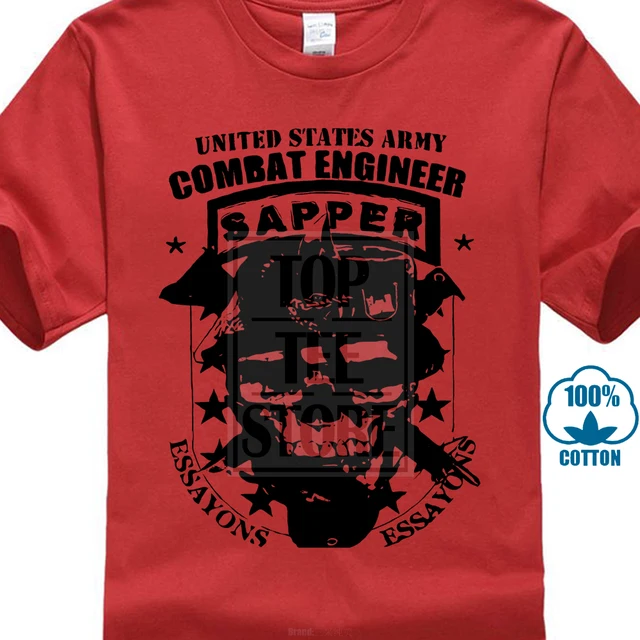 Combat Engineer T Shirt Sapper Us Army Essayons We Pave The Way